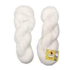 Vardhman Brilon White 200 gm Woolen Crochet Yarn Thread. Best Used with Knitting Needles, Crochet Needles. Vardhman Wool Yarn for Knitting. Best Woolen Thread.