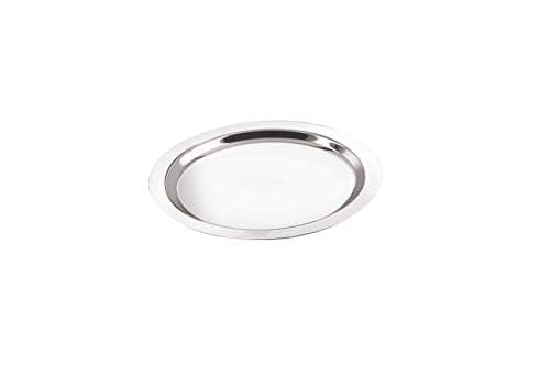 Neelam Stainless Steel 24, 22 Gauge, Tope Cover/Ciba/Lid/Cheeba/Dhakan, 37 cm