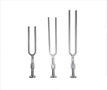 BSIPL Tuning Fork Set Of 3 128 Hz 256 Hz 512 Hz ENT Instruments Stainless Steel