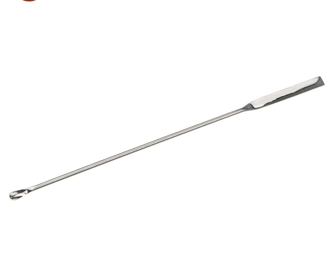 Spatula Semi Micro 8" for Lab Use PACK OF 6 PCS Lab Instruments Micro Spatula wire Type Spoon Type 8" (200 mm) 6 pieces Pack Stainless Steel One Side Spoon and One Side MICRO
