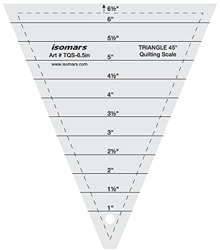 Isomars Triangle Quilting Ruler - 6.5"