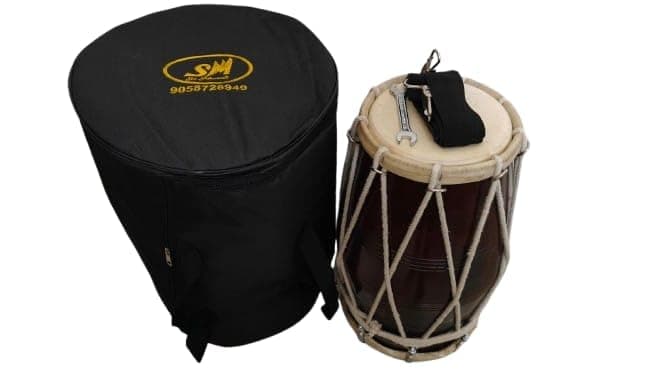 Sai Musical Sheesham Wood Studio Style Dholak(Dholki).