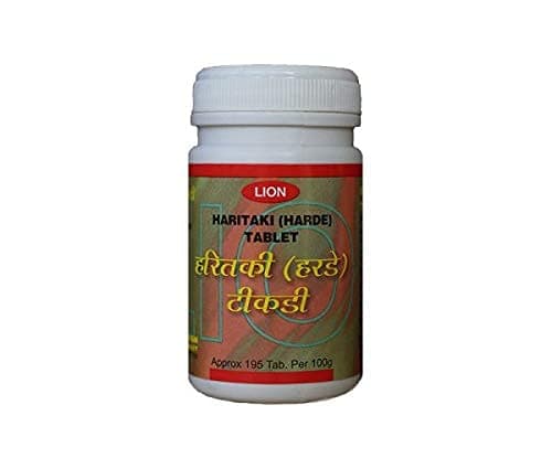 LION Haritaki Harde Tab (Pack of 3), Green, 10 Count (Pack of 3)
