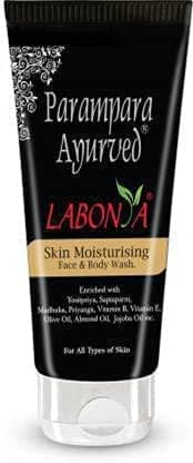 Parampara Ayurved Labonya Face Wash | with Olive Oil, Almond Oil & Vitamin E | Hydrating, Gentle Daily Face Cleanser for Soft & Glowing Radiant Look | All Skin Types | 75ml