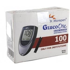Dr. Morepen BG-03 100 Strips, Black
