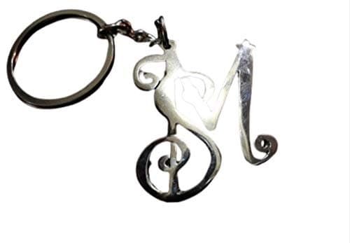Antiquestreet Customized S and M Alphabets Initials Keychain