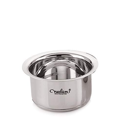 neelam - CTIB162P Stainless Steel 16 22G Induction Bottom Tope, 4700 ml, Silver