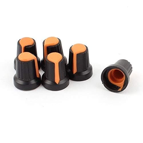 River Fox Knurled Shaft 6mm Dia Potentiometer Volume Control Knob Cap