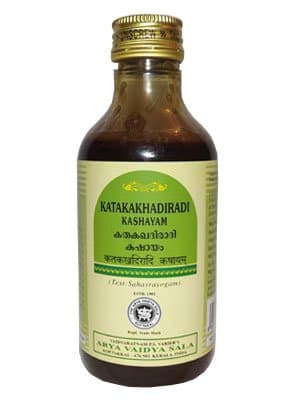 Arya Vaidya Sala Kottakkal Ayurvedic Katakakhadiradi Kashayam - 200 ml