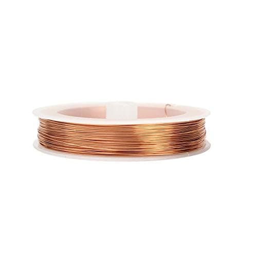 ART IFACT 20 Meters Bare Copper Wire - 26 Gauge (0.457 mm Diameter) - Dead Soft - 99.9% Pure Copper Wire - Without Enameled - DIY Jewellery & Artistic