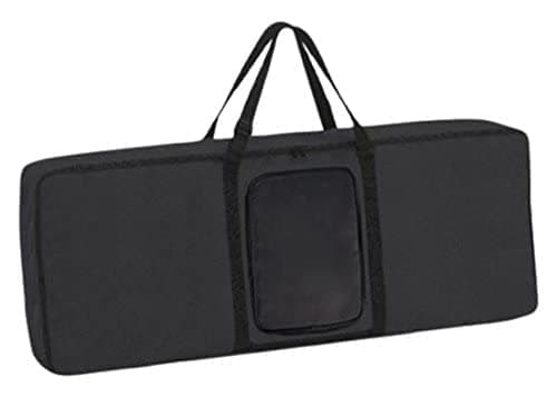 STANDZO Polyester Keyboard Bag Case Cover for Casio Sa-50, Sa-51 Mini Keyboards with Front Pocket - Black