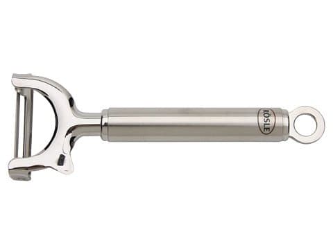 Rösle 12735 Stainless Steel 1.5 in Wide Crosswise Swivel Vegetable Peeler 6.9 in