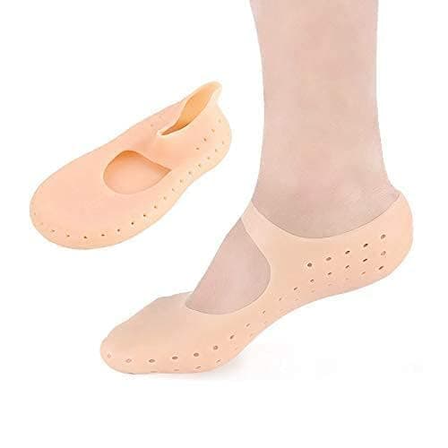 ZUPTIX Silicone Socks Full Size Socks,Moisturizing Socks Foot Anti Cracking Care Skin Socks For Dry Feet Cracked Heel Repair Heel Softener Foot Care-Sock For Women For Men(Free Size)