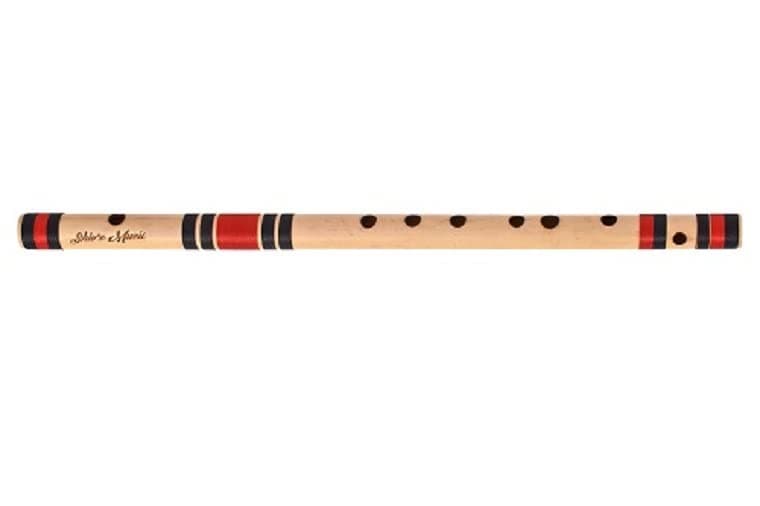 Shiv'z Muzic Flute | C Natural Medium | Right Handed | Premium Bamboo Bansuri | Middle Octave | 19 Inches (with Written Manual & Bag)