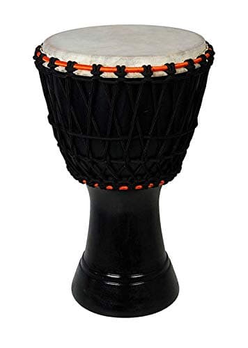 GT manufacturers Free Style Rope|Tuned Djembe|Djembe Drums(8'' Head)|Musical Instrument|Percussion Hand Drums|With Cover (Black)