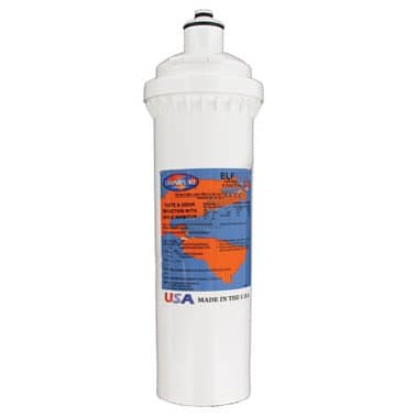 Omnipure ELF-Series 5 Micron Carbon Block Water Filter, 3.5 x 10 Inch, 1.67 GPM Flow Rate, 1 Year/10,000 Gallon Life, Chlorine Reduction