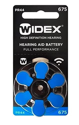 Widex Hearing Aid Battery- Size 675- Hear.com (Pack of 30 Batteries -5 Strips)