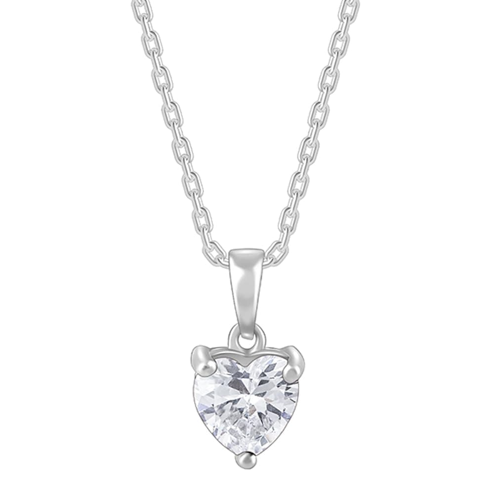 GIVA 925 Anushka Sharma Silver Solitaire Heart Pendant with Link Chain |Gifts for Girlfriend, Gifts for Women & Girls| With Certificate of Authenticity and 925 Stamp | 6 Month Warranty