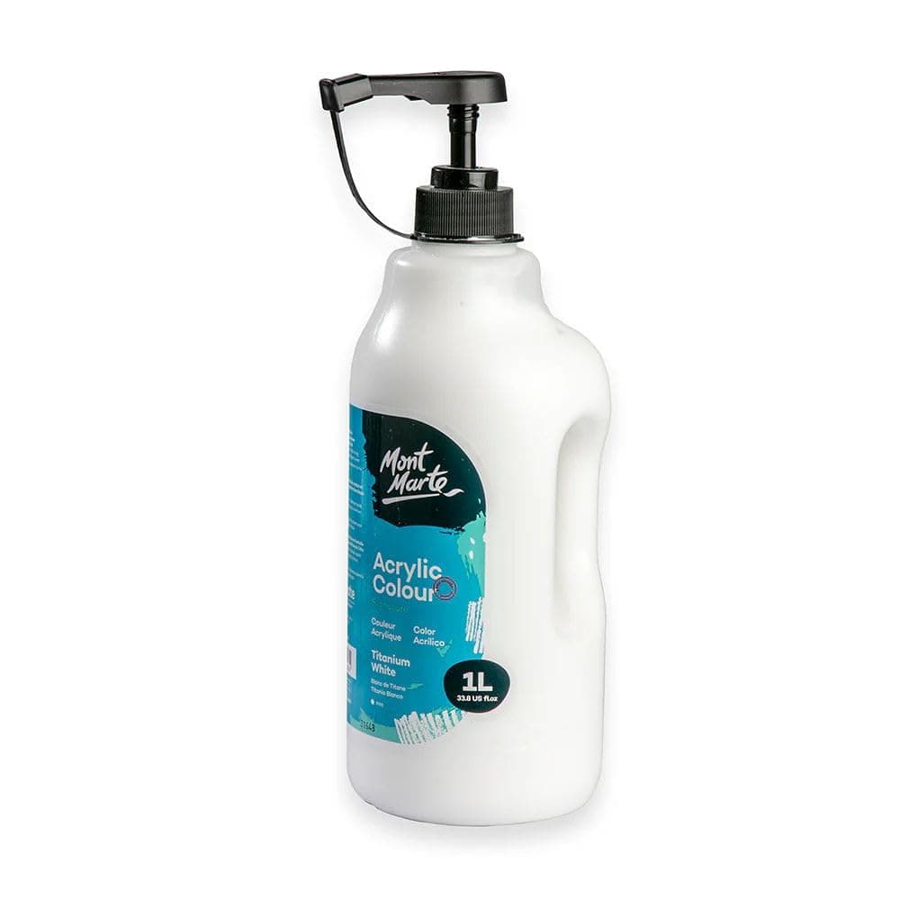 Mont Marte Acrylic Colour Signature 1 Liter (Titanium White)