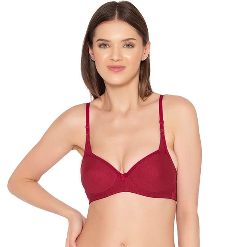 Groversons Paris Beauty Women's Padded, Non-Wired, Seamless T-Shirt Bra (BR007)