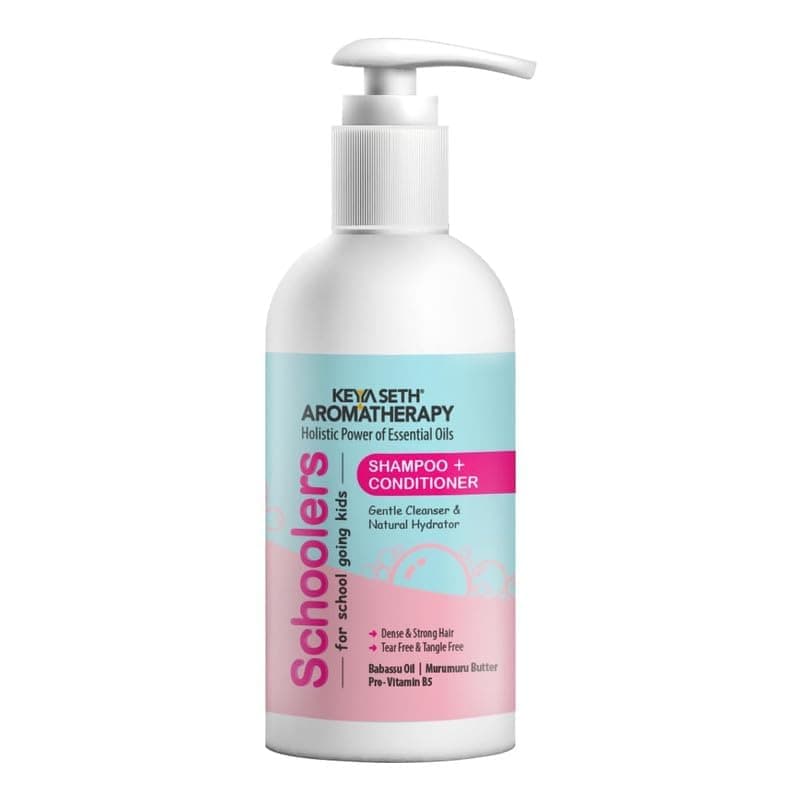 Keya Seth Aromatherapy Schoolers Shampoo + Conditioner with No Harmful Chemical for Soft & Tangle-free Hair Hypoallergenic No Parabens No Sulphates- 275ml.