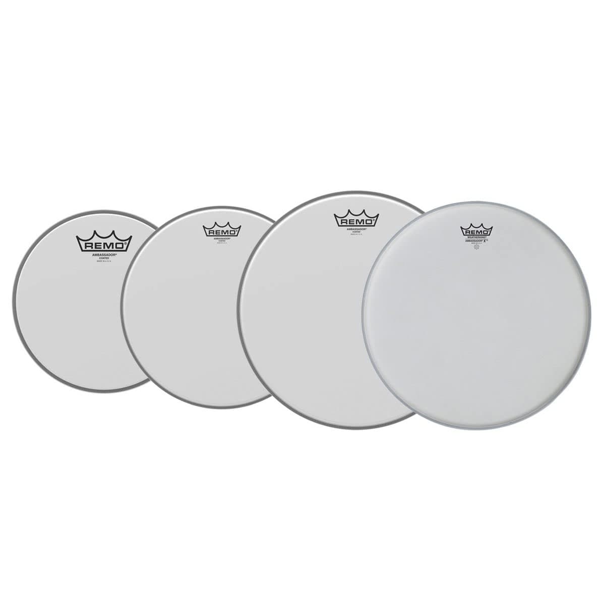Remo Ambassador 4-Pc Tom Pack - 12 13 14 16 Inches - Coated