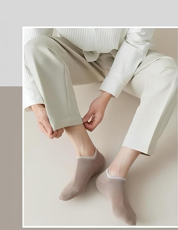 JABA'S Multicolour Unisex Ankle length Socks, Made With Durable & Breathable, Free Size, Addy Edition, Suitable for all Season, Soft & Breathable, Daily Use For Men & Women (Pack of 8)