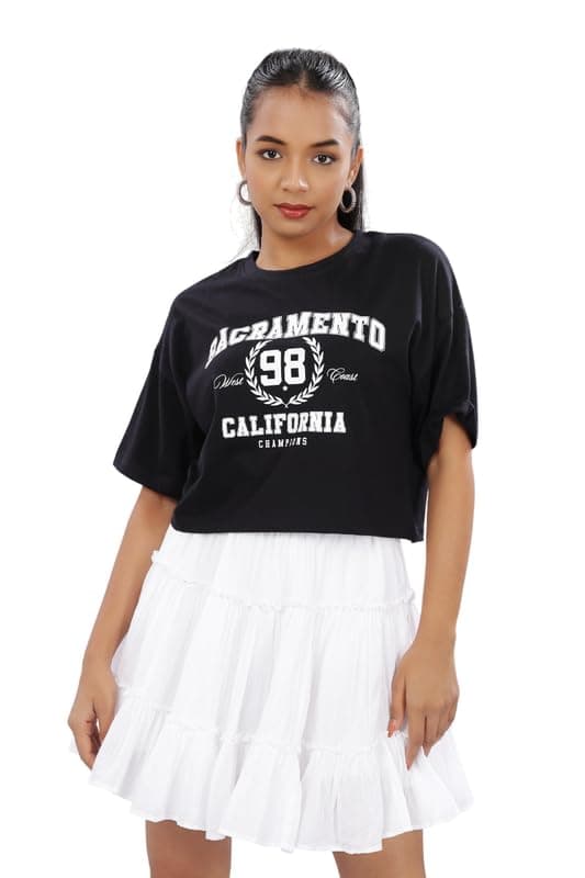 Outlaws NX Women's Printed Batwing Sleeve Top | Casual Tops for Women | Women Top
