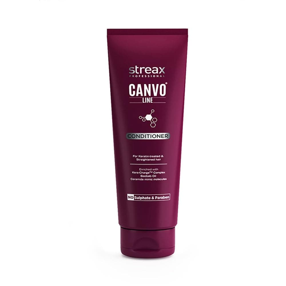 Streax Professional Canvoline Conditioner for hair, Hair Conditioner for Women & Men, For Straightened hair, Botox Treatment, Nanoplastia Treatment, Keratin Treatment With Kera-Change Complex, Paraben & Sulphate Free, 240gm (Pack of 1)
