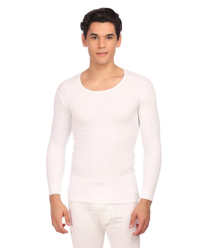 NEVA Men's (Gents) Winter Thermal Upper.Its a Full Sleeves Body Warmer in Off-White Color.It is A 1-pc Pack !!