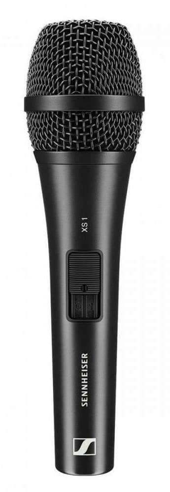 Sennheiser XS1 Dynamic Cardioid Vocal Microphone | Black | On/Off Switch | XLR Output | Includes Mic Clip & Protective Pouch | Ideal for Live Performances, Presentations & Rehearsals