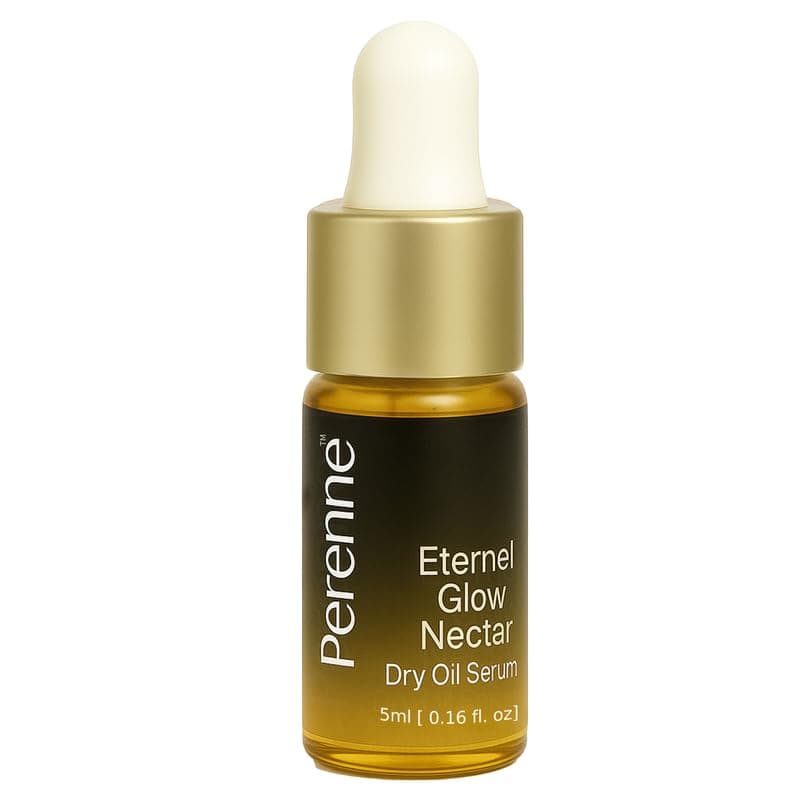 PERENNE Eternal Glow Nectar dry oil serum for glowing skin| Destress skin and prevent digital ageing | | | skin lightening, skin brightening| For men and women| For all skin types(5ml)