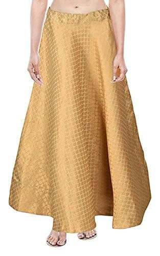 FEMEZONE Brocadesilk Ethnic Traditional Lehenga/Skirt for Party/Festival Function,