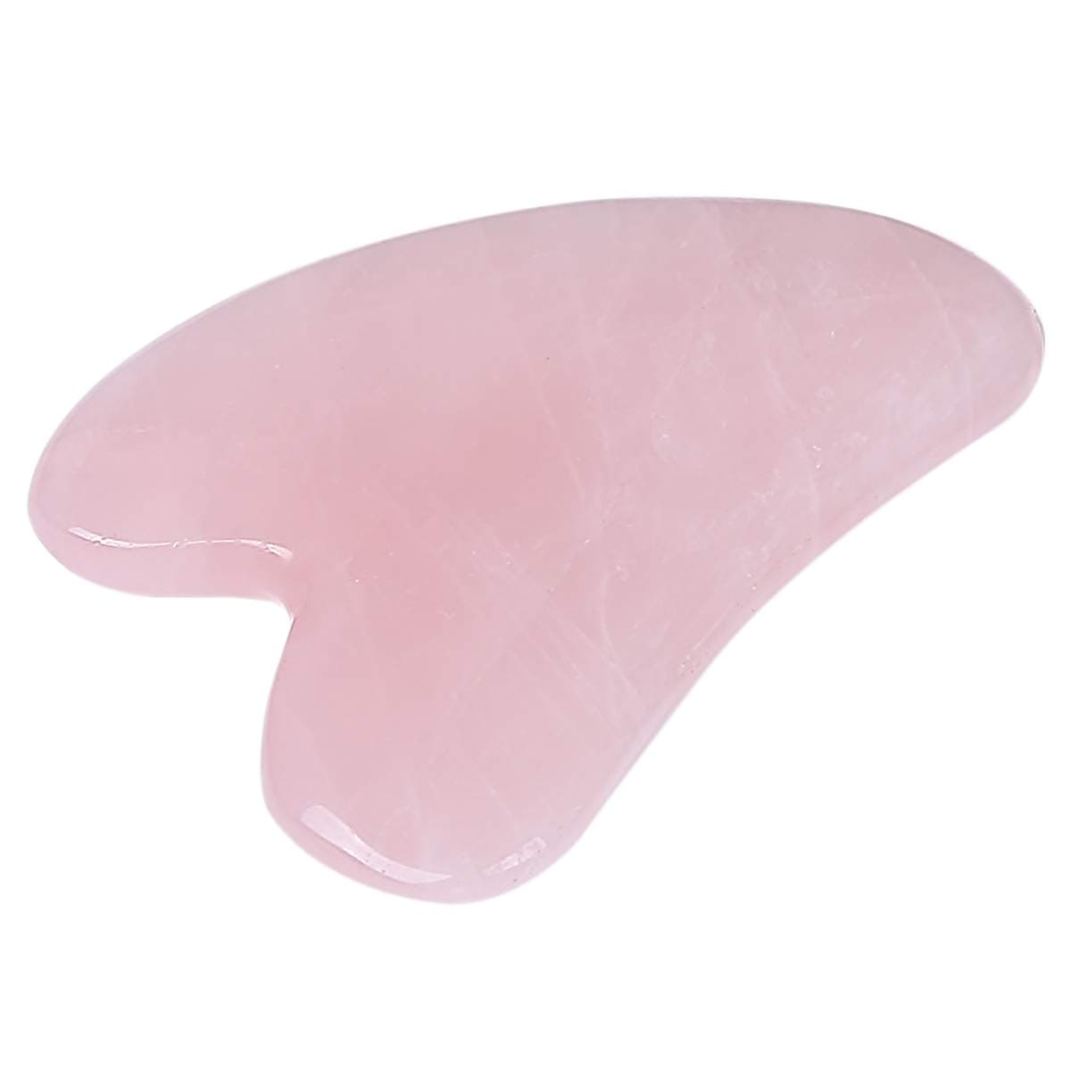 Loveliome Rose Quartz Scraping Facial Back, Neck Handheld Massager Tool, Natural Aventurine Guasha Stone Board for Spa Acupuncture Therapy Trigger Point Treatment