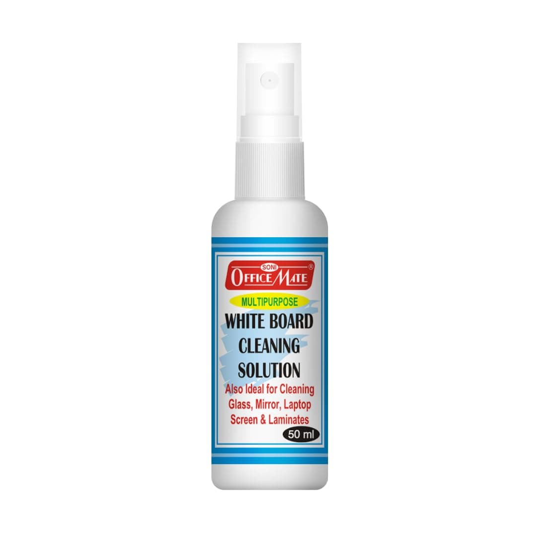 Soni Officemate Whiteboard Cleaning Solution 50ml | Pack of 12