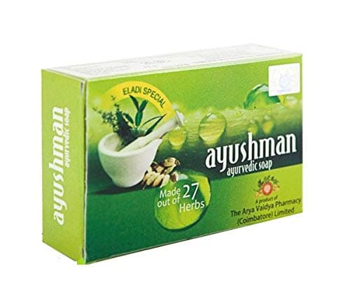 Arya Vaidya Pharmacy Ayushman Ayurvedic Eladi Soap 75 G (Pack of 6)