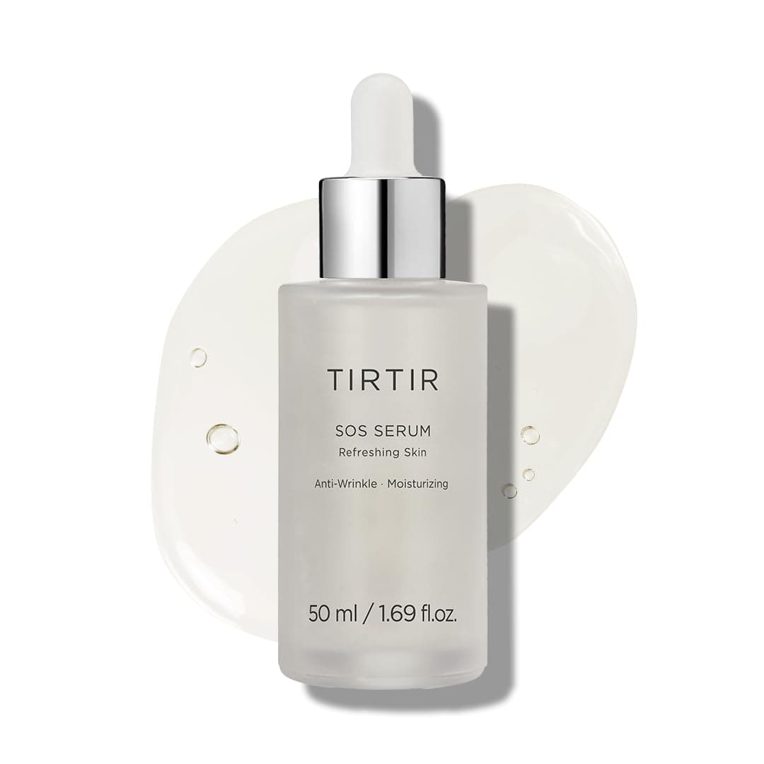TIRTIR SOS Serum - Radiant Glow Boosting Face | Plumping, Anti Aging, Hydrating |Visibly Smooth and Glowy Skin | Fragrance Free Serum for All Skin Types, 1.69 fl.oz.