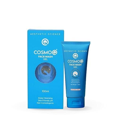 Cosmo Q Face Wash Gel, Deep Cleansing, Non-Comedogenic (100 ml)