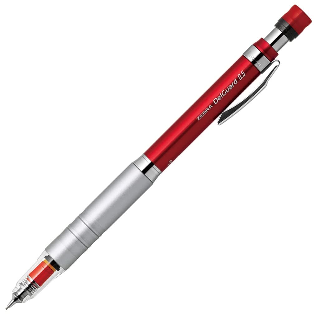Zebra Mechanical Pencil Delguard Type Lx 0.5mm, Red Body (P-MA86-R)