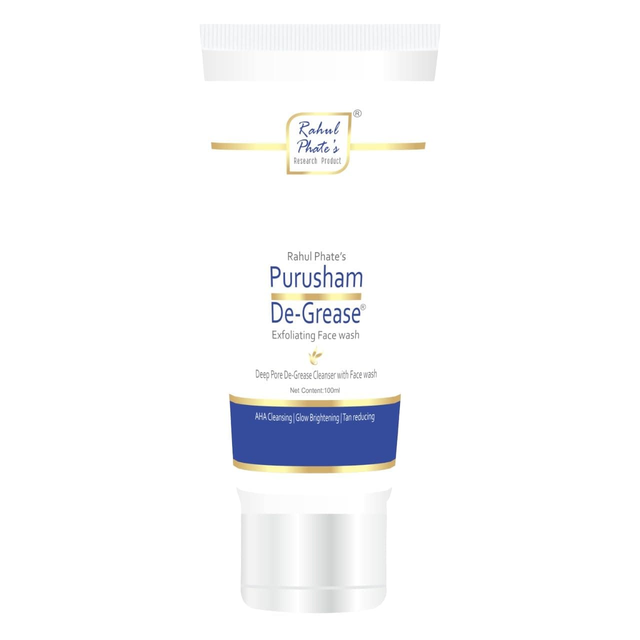 Rahul Phate's Research Product Rahul Phates Purusham De-Grease Exfoliating Face Wash