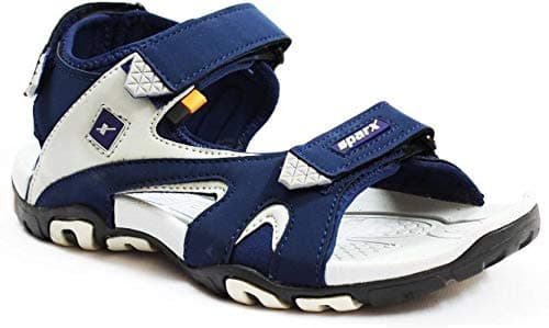 Sparx Men's Blue Grey Synthetic Sandals - 8 UK