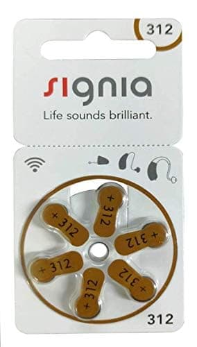 Signia Hearing Aid Batterie Size 312 (6 X 2 Pack) 12 Pcs