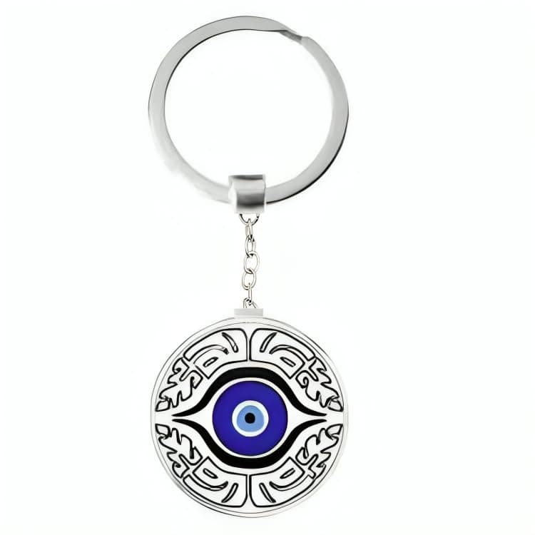 Rich beauty Evil Eye Keychain for Men & Women – Protection Key Ring with Blue Nazar Bead Charm for Car, Bike & Home Keys