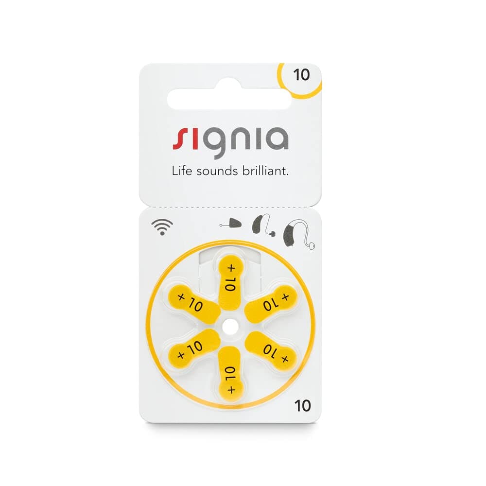 Signia Hearing Aid Batteries- Size 10- Hearstore.in (Pack of 24)