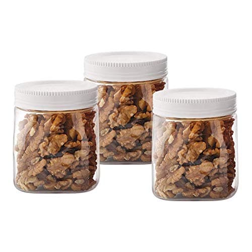 Virex Cello Polycarbonate Fridge Door Canisters (500ml, White) - Set of 6