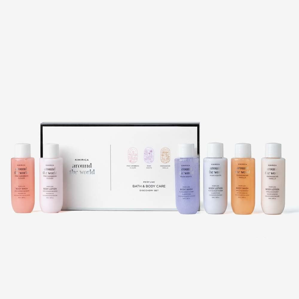 Kimirica Around the World perfumed Bath and Body Gift Set, Set of 6