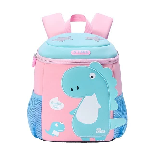 Toyshine 26cm Dinosaur Backpacks for Kids Girls Boys Cute Dinosaurs Dino Toddler Backpack Preschool Nursery Travel Bag - Mini Size - Pink
