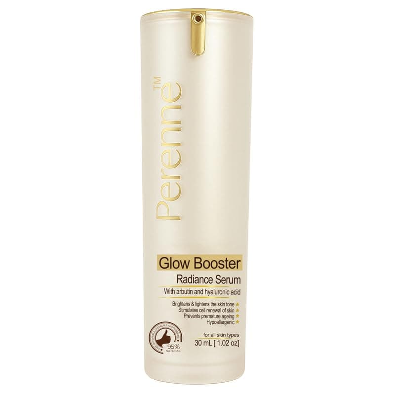 Perenne Glow Booster Serum with Kiwi Fruit, mulberry, for All Skin Types (30 ml) - Rich in Antioxidants Skin Brightening, Lightening and Helps to Reduces Pigmentation, Dark Spots