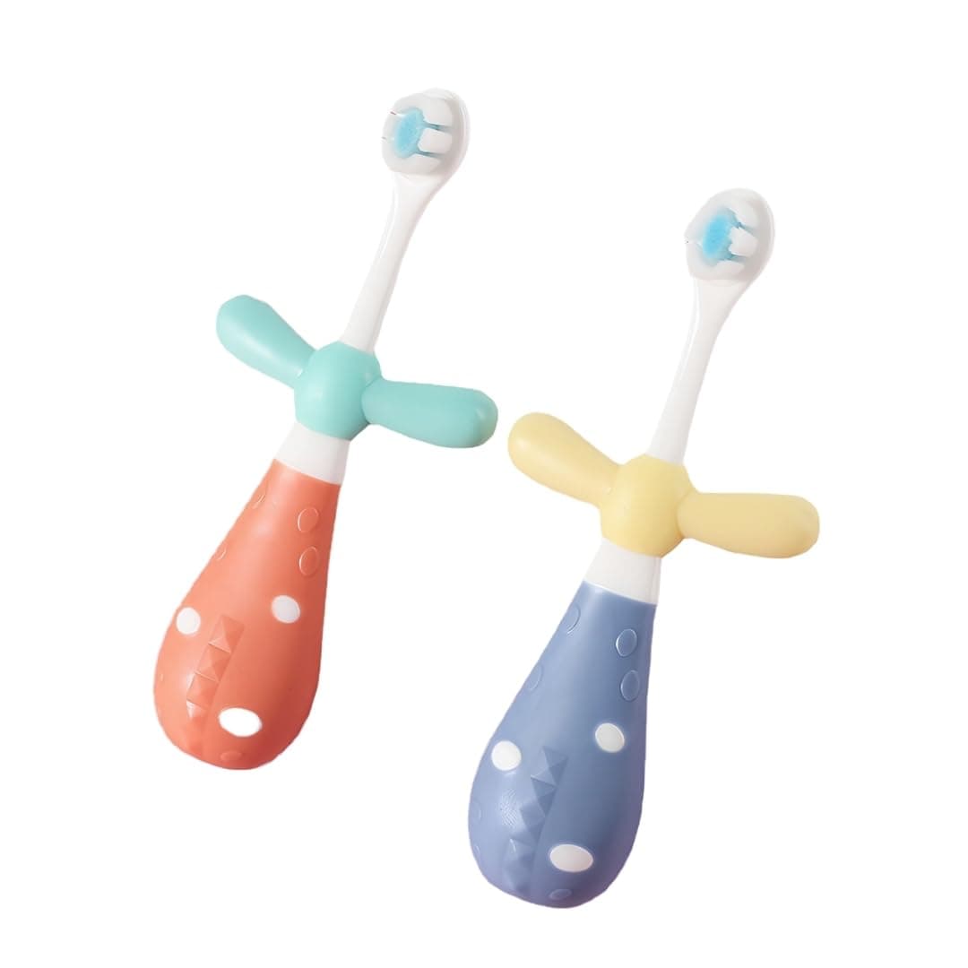 BabySafeHouse Toddler Toothbrush for 2-6 Years, Pack of 2