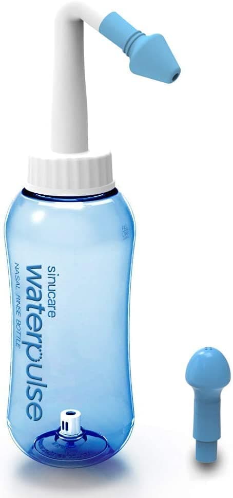 GYANSHOPPE Jal Neti Pot 300ml Nasal Rinse Bottle with 2 Nozzles | BPA-Free Sinus Rinse & Nasal Wash System
